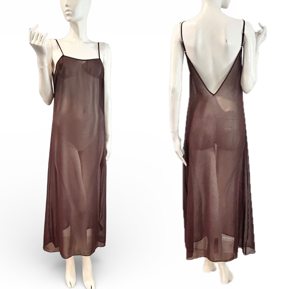 NWOT Zara Sheer Maxi Slip Dress
